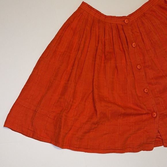 Anthropologie Postmark Orange Skirt - Women’s Size 8 - Picture 2 of 9